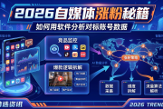 2026 自媒体涨粉秘籍：如何用软件分析对标账号数据